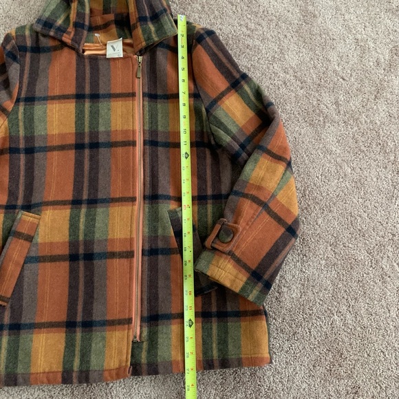 V Los Angeles Full Zip Wool Hooded Coat - Large - Picture 10 of 12